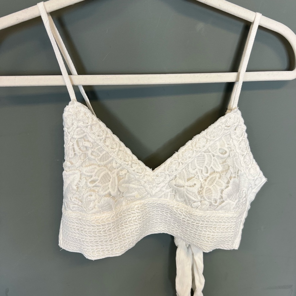 Aeropostale Women’s White Tie Tank Top Size XS